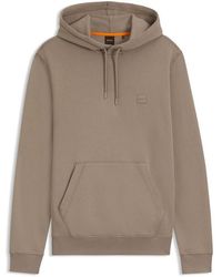BOSS - Wetalk Logo Patch Hoodie - Lyst