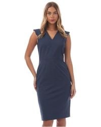 BOSS - Docia 10258398 01 Mini Dress - Lyst