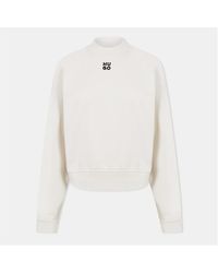 HUGO - Mock-Neck Sweatshirt - Lyst