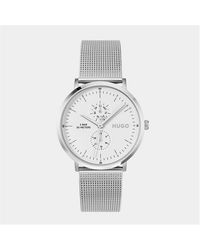 HUGO - Gents #Style Stainless Steel Mesh Watch - Lyst