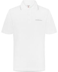 CASABLANCA - Embroidered Laurel Short Sleeve Polo Shirt - Lyst