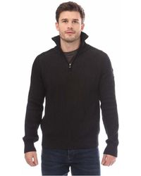 Belstaff - Cotton Wool Rib Stanley Quarter Zip Jumper - Lyst