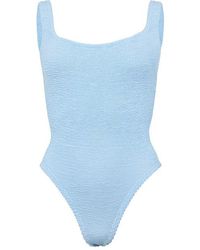 Hunza G - Square Neck Swimsuit - Lyst