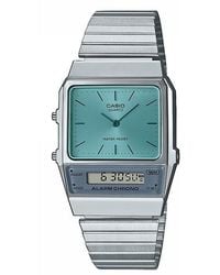 G-Shock - Neo-Vintage Quartz Stainless Steel Digital Watch - Lyst