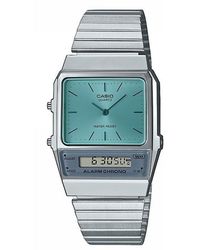 G-Shock - Neo-Vintage Quartz Stainless Steel Digital Watch - Lyst