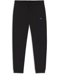 HUGO - Bodywear Cotton-Terry Tracksuit Bottoms - Lyst