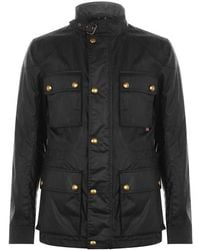 Belstaff - Fieldmaster Water And Wind Resistant Cotton Long Sleeve Wax Jacket - Lyst