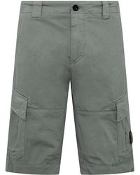 C.P. Company - Stretch Sateen Cargo Shorts - Lyst