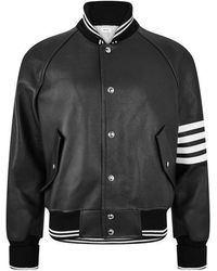 Thom Browne - Tb Ovrszd Lthr Jkt Sn63 - Lyst