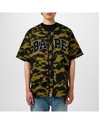 A Bathing Ape - Bape Baseball Shirt Sn42 - Lyst