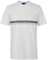 BOSS - Hbg Zone Signature Logo T-Shirt - Lyst