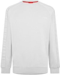 HUGO - Boss Lounge Sporty Logo Sweatshirt - Lyst