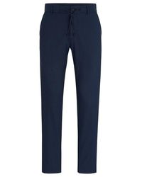 BOSS - P Genius Rdspck Straight Leg Trousers - Lyst