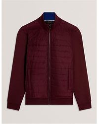 Ted Baker - Long Sleeve Quilted Hybrid Jacket - Lyst