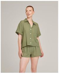 Nudea - The Short Sleeve Pj Shirt - Lyst