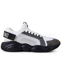 Moschino - Mesh Teddy Low Top Trainers - Lyst