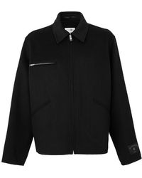 MM6 by Maison Margiela - Double Faced Wool Zip Jacket - Lyst