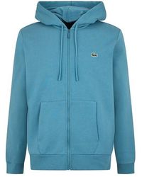 Lacoste - Embroidered Croc Zip Hoodie - Lyst