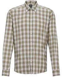 BOSS - S-Liam-Kent-C1-233 Plain Long-Sleeve Shirt - Lyst