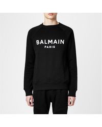 Balmain - Logo Crew Sweater - Lyst