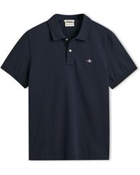 GANT - Shield Pique Polo Shirt - Lyst