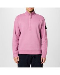 Stone Island - Heavy Weight Quarter Zip Fleece - Lyst