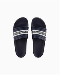 Emporio Armani - Tape Logo Sliders - Lyst