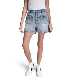 DKNY - Jeans High Rise A-Line Patch Pocket Short - Lyst