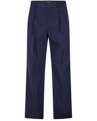Balmain - Twill Straight Leg Trousers - Lyst