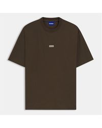 HUGO - Printed Logo Back T-Shirt With Mcmxciii Text - Lyst