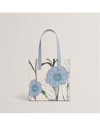 Ted Baker - Floral Print Small Icon Tote Bag - Lyst