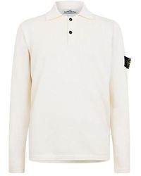 Stone Island - Knit Polo Shirt - Lyst