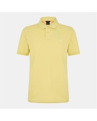 BOSS - Passenger Logo-patch Cotton-blend Piqué Polo Top - Lyst