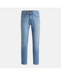 BOSS - Re.Maine Bc Straight Denim Jeans With Iconic Logo Patch - Lyst