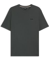 BOSS - Bodywear Waffle T-Shirt With Structured Design - Lyst
