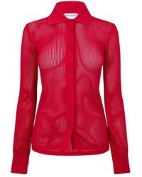 Bottega Veneta - Geometric Pattern Cardigan - Lyst