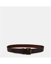 Barbour - Matte Leather Belt - Lyst