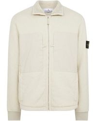 Stone Island - Plated Terry Zip Through - Lyst