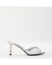Prada - Mesh Heeled Mules - Lyst