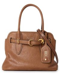 Miu Miu - Aventure Nappa Leather Bag - Lyst