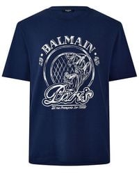 Balmain - Prnt Tee Sn64 - Lyst