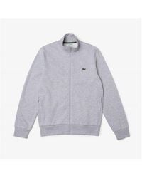 Lacoste - Basic Full Zip Fleece Top - Lyst