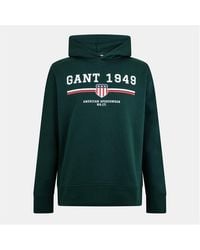 GANT - Graphic Hoodie - Lyst