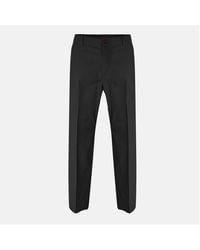 Gucci - Wool Straight Leg Trousers - Lyst
