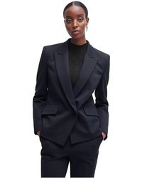 BOSS - Jarinara Structured Blazer - Lyst
