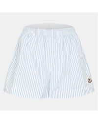 Moncler - Stripe Woven Tracksuit Shorts - Lyst
