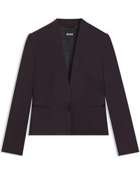 BOSS - Jia Tuxedo Long Sleeve Blazer - Lyst