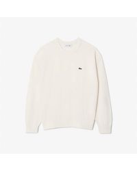 Lacoste - Cotton Knitted Crew Neck Jumper - Lyst
