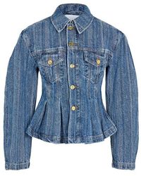 Ganni - Denim Fit Jacket - Lyst