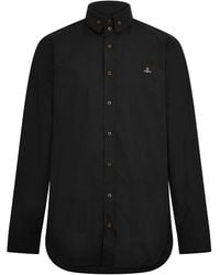 Vivienne Westwood - Logo Cotton Krall Long Sleeved Shirt - Lyst
